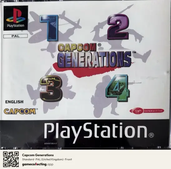 Capcom Generations PlayStation, United Kingdom box front