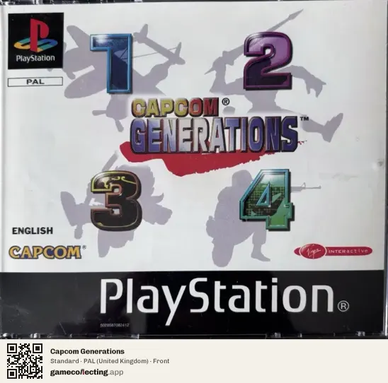 Capcom Generations PlayStation, United Kingdom box front