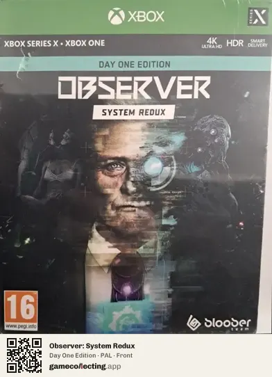 Observer: System Redux Xbox Series X, PAL box front