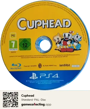 Cuphead PlayStation 4, PAL disc