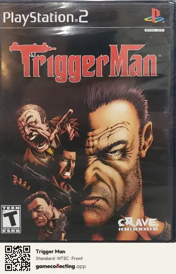 Trigger Man PlayStation 2, NTSC box front