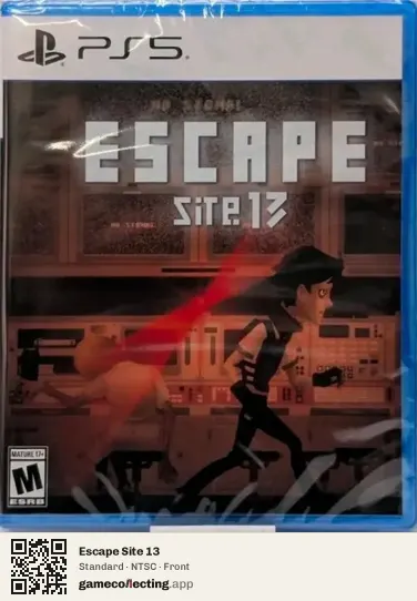 Escape Site 13 PlayStation 5, NTSC box front