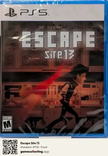 Escape Site 13 PlayStation 5, NTSC box front