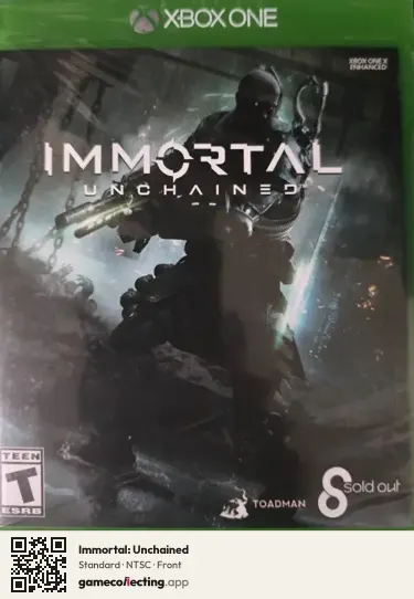 Immortal: Unchained Xbox One, NTSC box front