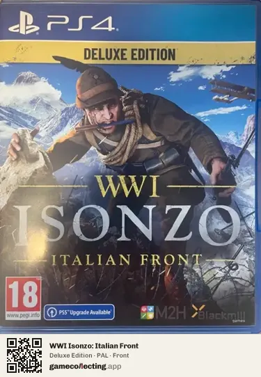 WWI Isonzo: Italian Front PlayStation 4, PAL box front