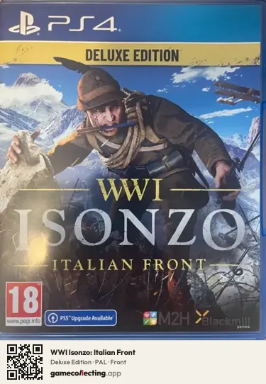 WWI Isonzo: Italian Front PlayStation 4, PAL box front