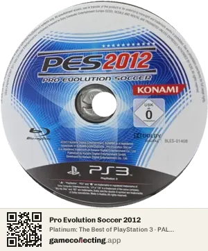 Pro Evolution Soccer 2012 PlayStation 3, PAL disc