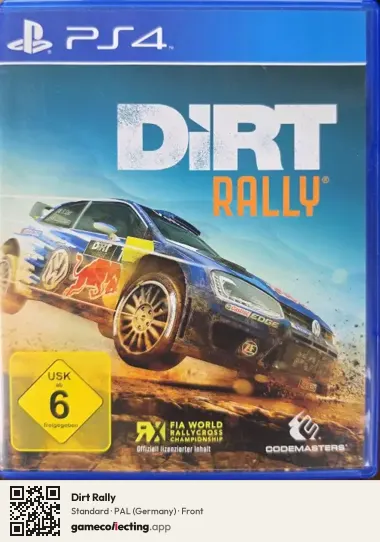 Dirt Rally PlayStation 4, Germany box front