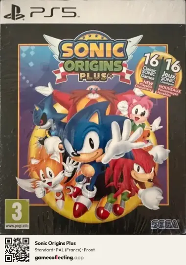 Sonic Origins Plus PlayStation 5, France box front