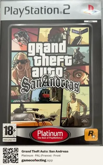 Grand Theft Auto: San Andreas PlayStation 2, France box front