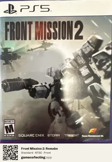 Front Mission 2: Remake PlayStation 5, NTSC box front