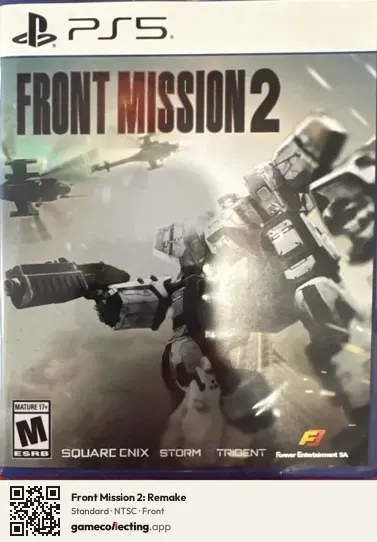 Front Mission 2: Remake PlayStation 5, NTSC box front