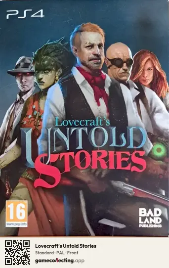 Lovecraft's Untold Stories PlayStation 4, PAL box front