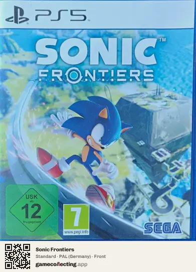 Sonic Frontiers PlayStation 5, Germany box front