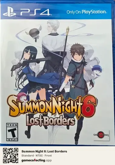 Summon Night 6: Lost Borders PlayStation 4, NTSC box front
