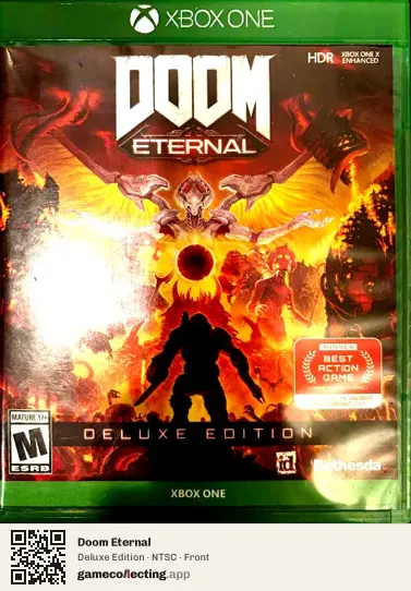 Doom Eternal Xbox One, NTSC box front