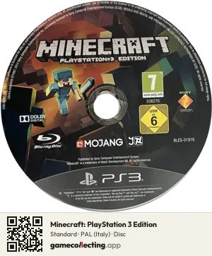 Minecraft: PlayStation 3 Edition PlayStation 3, PAL disc