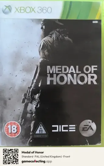 Medal of Honor Xbox 360, United Kingdom box front