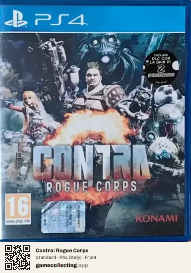 Contra: Rogue Corps PlayStation 4, Italy box front