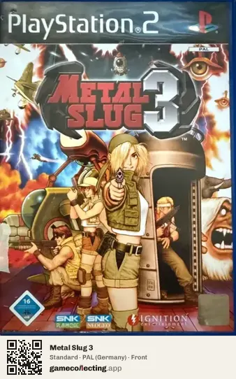 Metal Slug 3 PlayStation 2, Germany box front