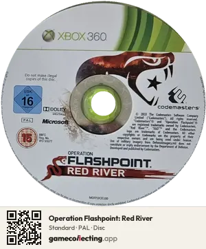 Operation Flashpoint: Red River Xbox 360, PAL disc