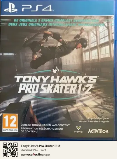 Tony Hawk's Pro Skater 1 + 2 PlayStation 4, PAL box front