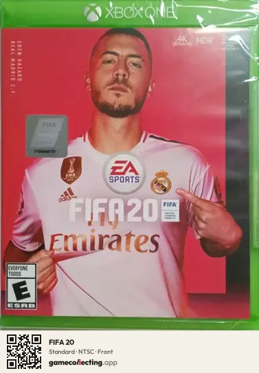 FIFA 20 Xbox One, NTSC box front