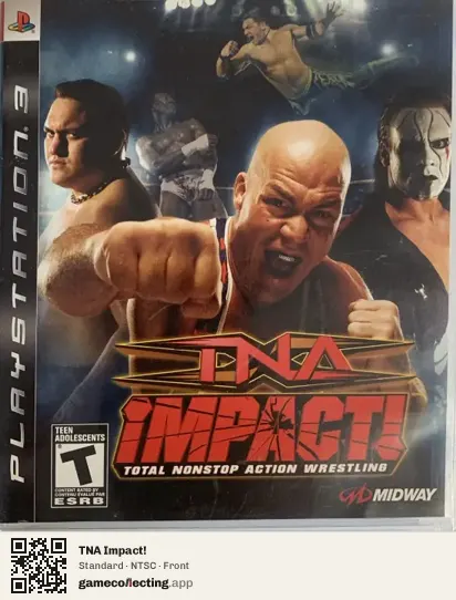 TNA Impact! PlayStation 3, NTSC box front