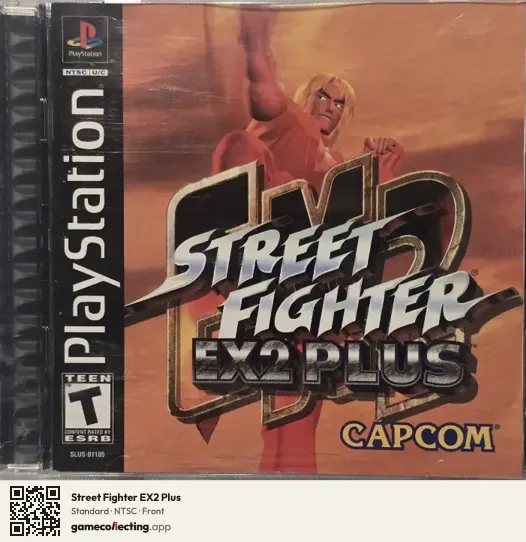 Street Fighter EX2 Plus PlayStation, NTSC box front