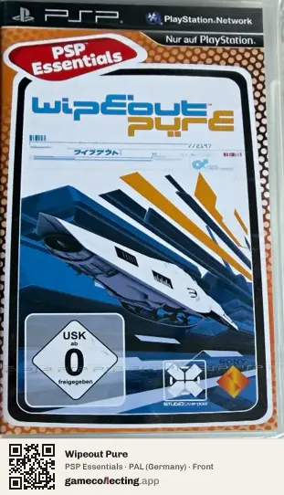 Wipeout Pure PlayStation Portable, Germany box front