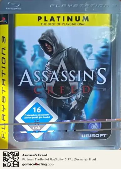 Assassin's Creed PlayStation 3, Germany box front