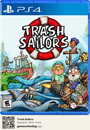 Trash Sailors PlayStation 4, NTSC box front