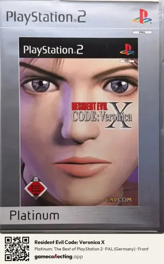 Resident Evil Code: Veronica X PlayStation 2, Germany box front