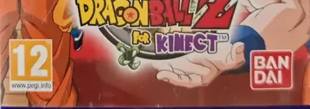 Dragon Ball Z for Kinect, the PEGI square on its front