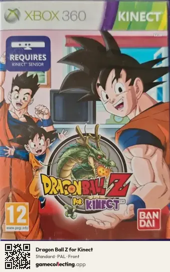 Dragon Ball Z for Kinect Xbox 360, PAL box front