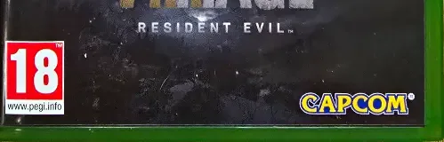 Resident Evil Village, the USK square on its front