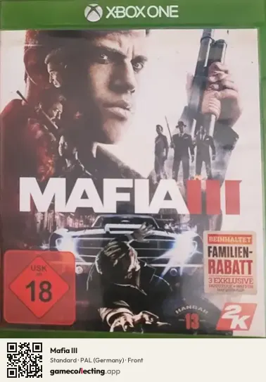 Mafia III Xbox One, Germany box front