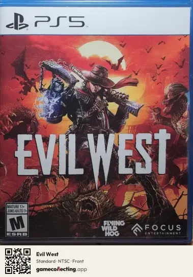 Evil West PlayStation 5, NTSC box front