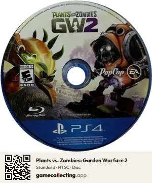 Plants vs. Zombies: Garden Warfare 2 PlayStation 4, NTSC disc