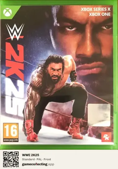WWE 2K25 Xbox Series X, PAL box front
