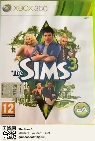 The Sims 3 Xbox 360, Italy box front