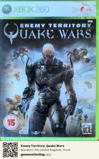 Enemy Territory: Quake Wars Xbox 360, United Kingdom box front
