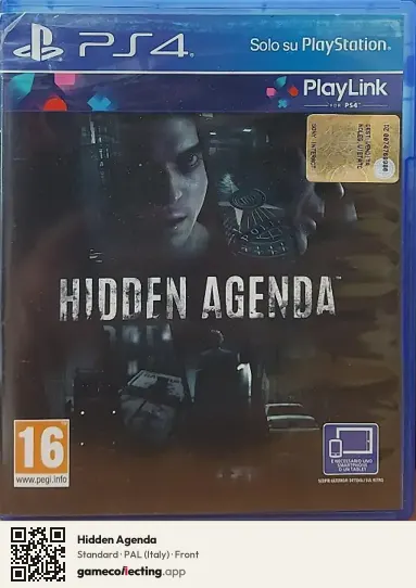 Hidden Agenda PlayStation 4, Italy box front