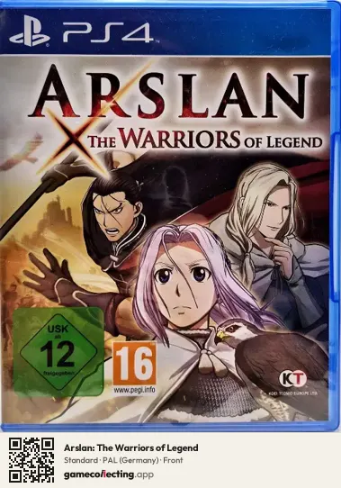 Arslan: The Warriors of Legend PlayStation 4, Germany box front