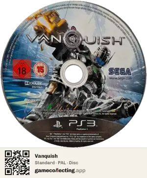 Vanquish PlayStation 3, PAL disc
