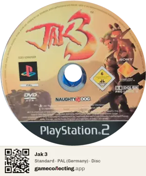 Jak 3 PlayStation 2, PAL disc