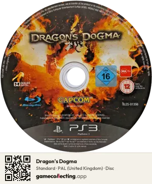 Dragon's Dogma PlayStation 3, PAL disc
