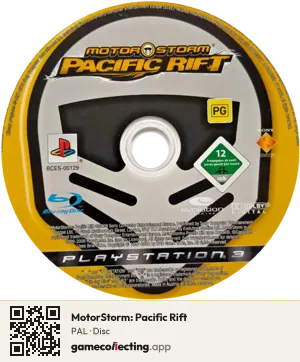 MotorStorm: Pacific Rift PlayStation 3, PAL disc