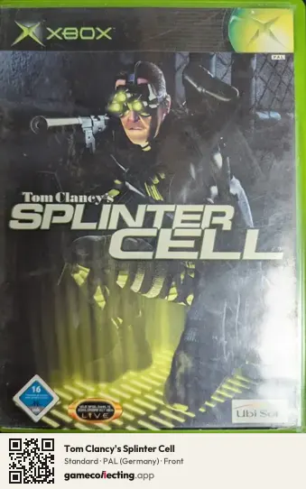 Tom Clancy's Splinter Cell Xbox, Germany box front