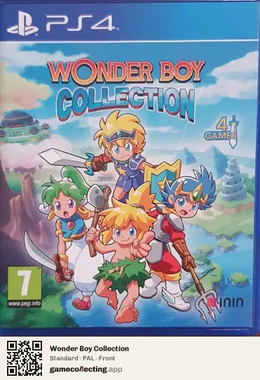 Wonder Boy Collection PlayStation 4, PAL box front